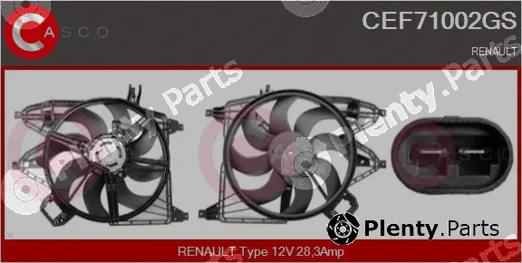 Casco CEF71002GS — Electric Motor, radiator fan