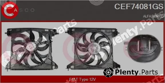 Casco CEF74081GS — Electric Motor, radiator fan