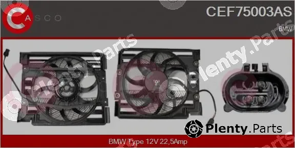 Casco CEF75003AS — Electric Motor, radiator fan
