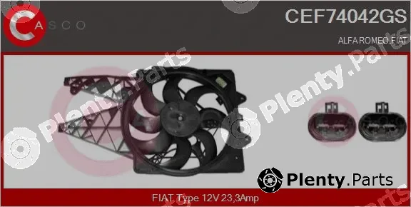 Casco CEF74042GS — Electric Motor, radiator fan
