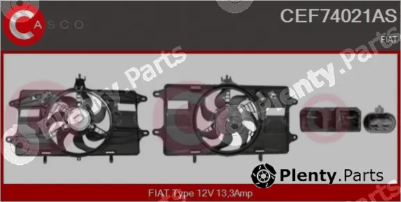 Casco CEF74021AS — Electric Motor, radiator fan