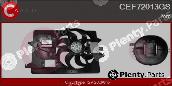 Casco CEF72013GS — Electric Motor, radiator fan