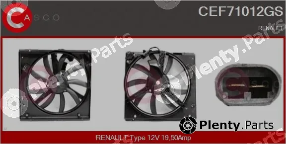 Casco CEF71012GS — Electric Motor, radiator fan