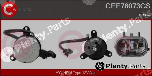 Casco CEF78073GS — Electric Motor, radiator fan