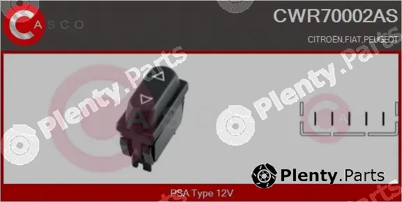 Casco CWR70002AS — Switch, window regulator