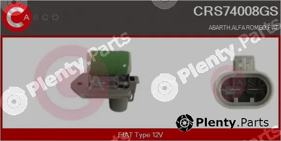 Casco CRS74008GS — Series resistor, electric motor (radiator fan)