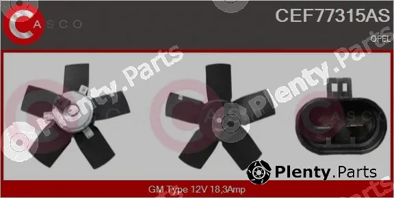 Casco CEF77315AS — Fan, engine cooling