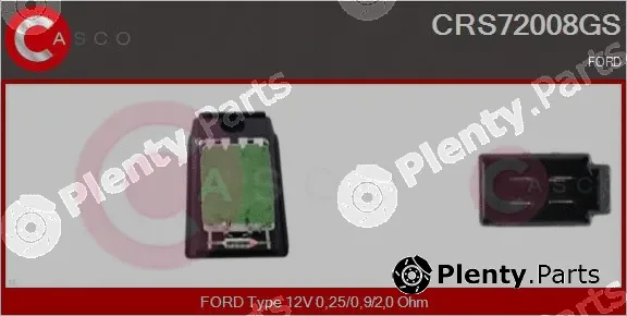 Casco CRS72008GS — Resistor, interior blower