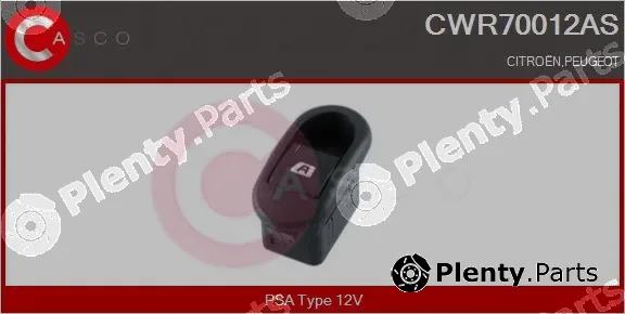 Casco CWR70012AS — Switch, window regulator