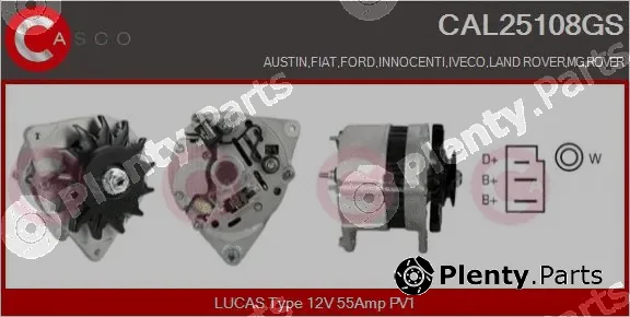 Casco CAL25108GS — Alternator