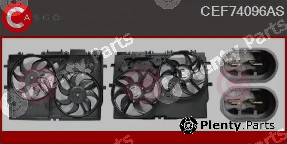 Casco CEF74096AS — Electric Motor, radiator fan