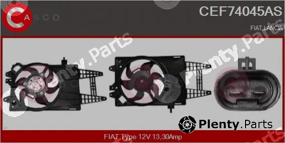 Casco CEF74045AS — Electric Motor, radiator fan