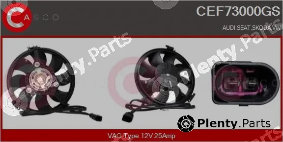 Casco CEF73000GS — Electric Motor, radiator fan