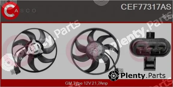 Casco CEF77317AS — Fan, engine cooling