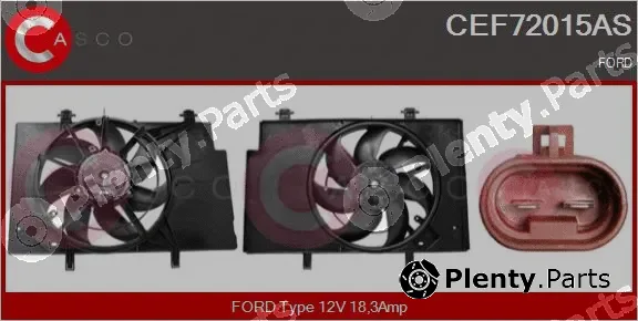 Casco CEF72015AS — Electric Motor, radiator fan