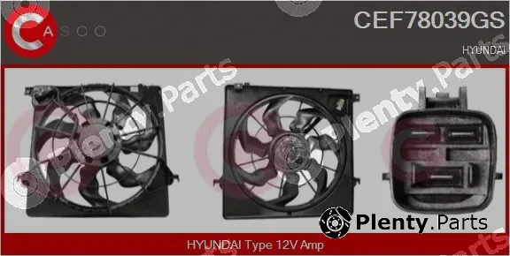 Casco CEF78039GS — Electric Motor, radiator fan
