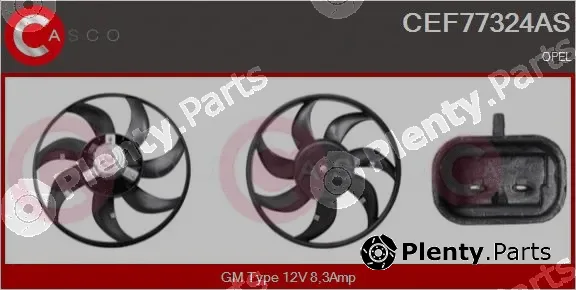 Casco CEF77324AS — Fan, engine cooling