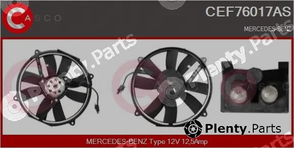 Casco CEF76017AS — Electric Motor, radiator fan