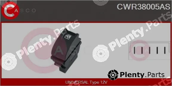 Casco CWR38005AS — Switch, window regulator