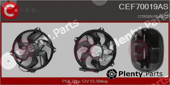 Casco CEF70019AS — Electric Motor, radiator fan