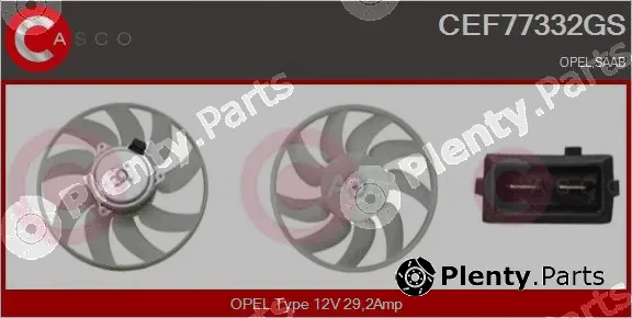 Casco CEF77332GS — Fan, engine cooling
