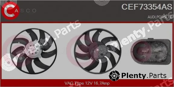 Casco CEF73354AS — Fan, engine cooling