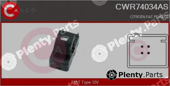 Casco CWR74034AS — Switch, window regulator