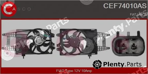 Casco CEF74010AS — Electric Motor, radiator fan