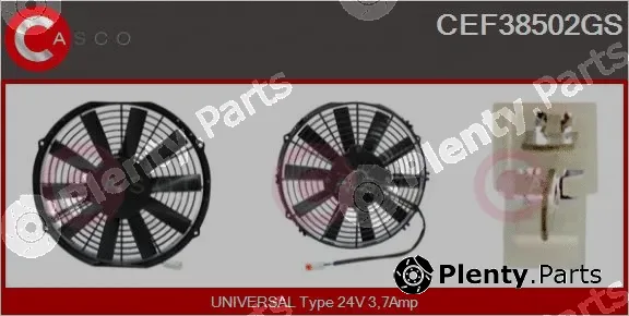 Casco CEF38502GS — Electric Motor, radiator fan
