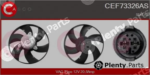 Casco CEF73326AS — Fan, engine cooling