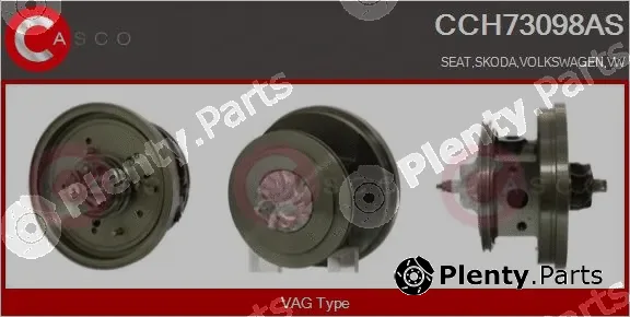 Casco CCH73098AS — Core assembly, turbocharger