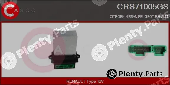 Casco CRS71005GS — Resistor, interior blower