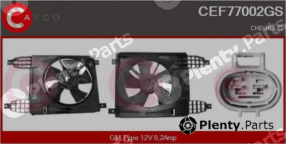 Casco CEF77002GS — Electric Motor, radiator fan