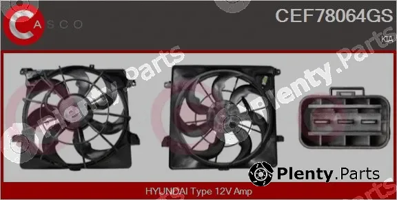 Casco CEF78064GS — Electric Motor, radiator fan