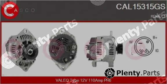 Casco CAL15315GS — Alternator