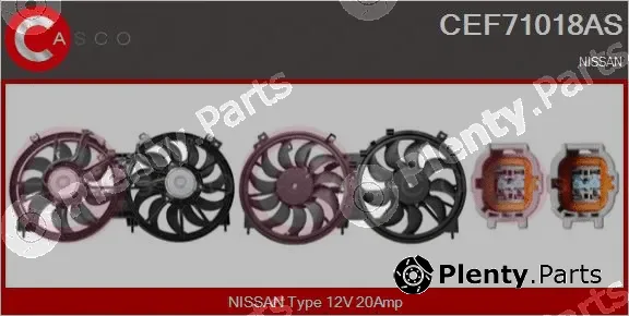 Casco CEF71018AS — Electric Motor, radiator fan