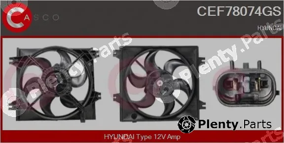 Casco CEF78074GS — Electric Motor, radiator fan