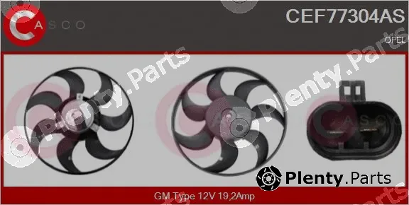 Casco CEF77304AS — Fan, engine cooling