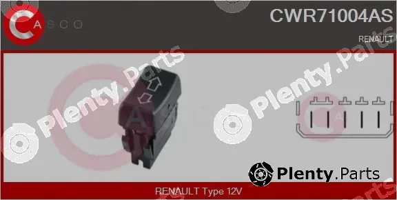 Casco CWR71004AS — Switch, window regulator