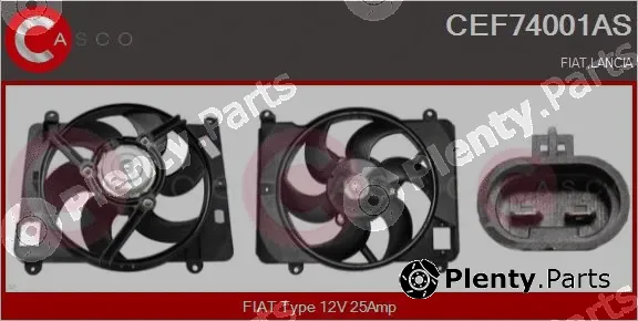 Casco CEF74001AS — Electric Motor, radiator fan