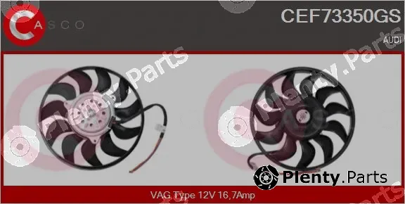 Casco CEF73350GS — Fan, engine cooling
