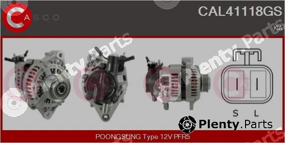 Casco CAL41118GS — Alternator