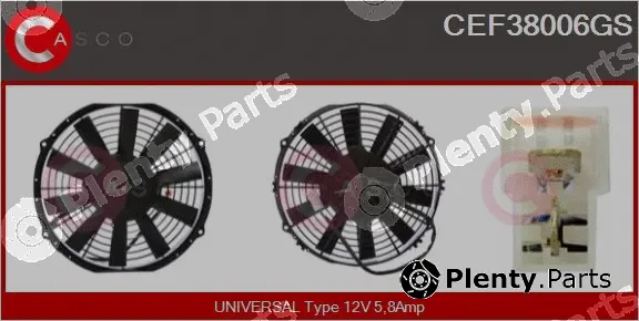 Casco CEF38006GS — Electric Motor, radiator fan