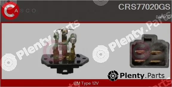 Casco CRS77020GS — Resistor, interior blower