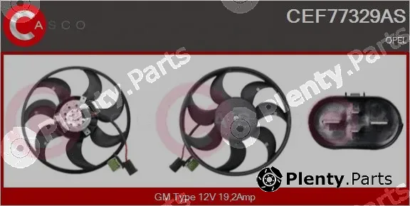 Casco CEF77329AS — Fan, engine cooling
