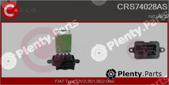 Casco CRS74028AS — Resistor, interior blower