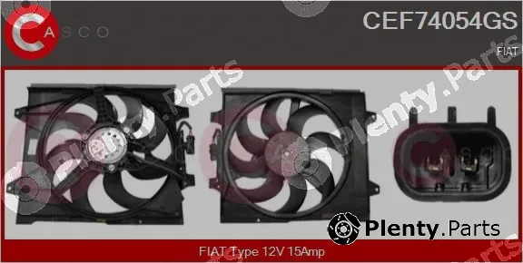 Casco CEF74054GS — Electric Motor, radiator fan