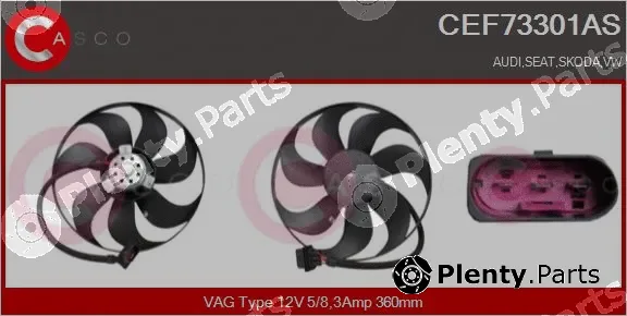 Casco CEF73301AS — Fan, engine cooling