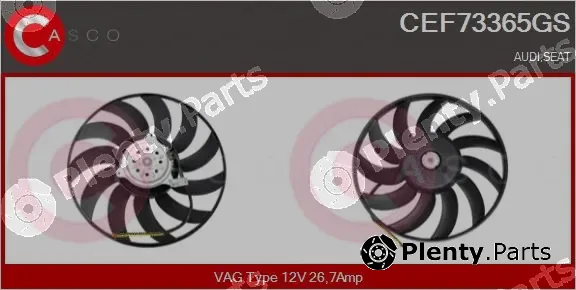 Casco CEF73365GS — Fan, engine cooling