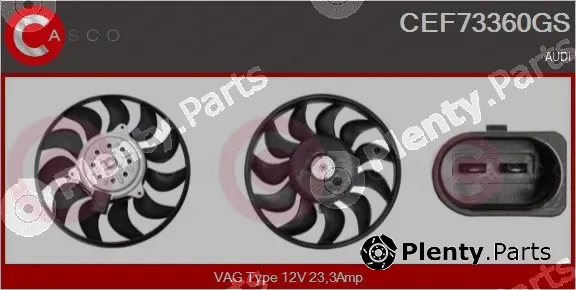 Casco CEF73360GS — Fan, engine cooling